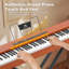 Fashion Wood 88 Key Portable Electric Piano With Stand-863582857