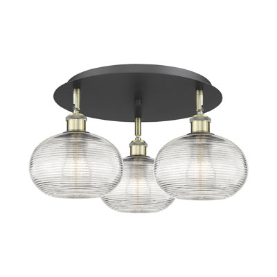 Larrick Glass Flush Mount