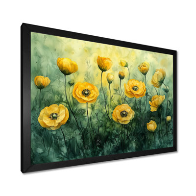 «Gisel Summer Ranunculus Flowers In The Country Side I», art mural Renoncule