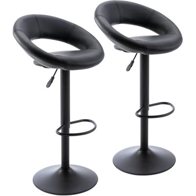 Mells Swivel Adjustable Height Bar Stool