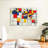 Avery Abstract Squares World Map-107844886