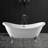 59" x 28" Clawfoot Soaking Acrylic Bathtub-51226568-51226569