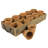 Adalbero Wood Caddy with Clay Cups