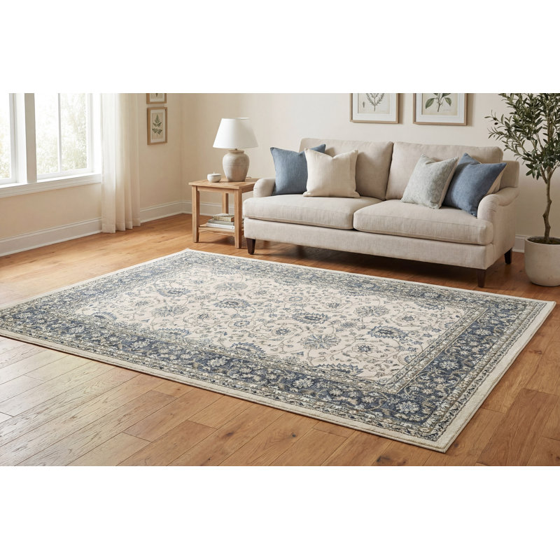 Tapis ivoire/gris zone Mishawaka, Rectangle 2 pi x 3 pi 6 po