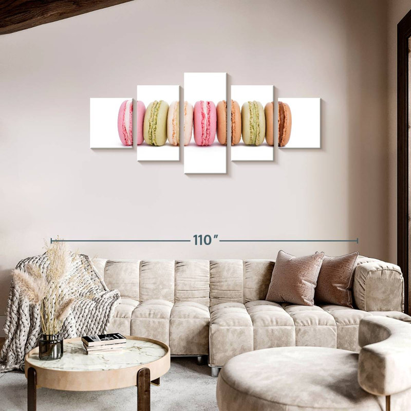 Macarons assortis, H 36 po x l 80 po