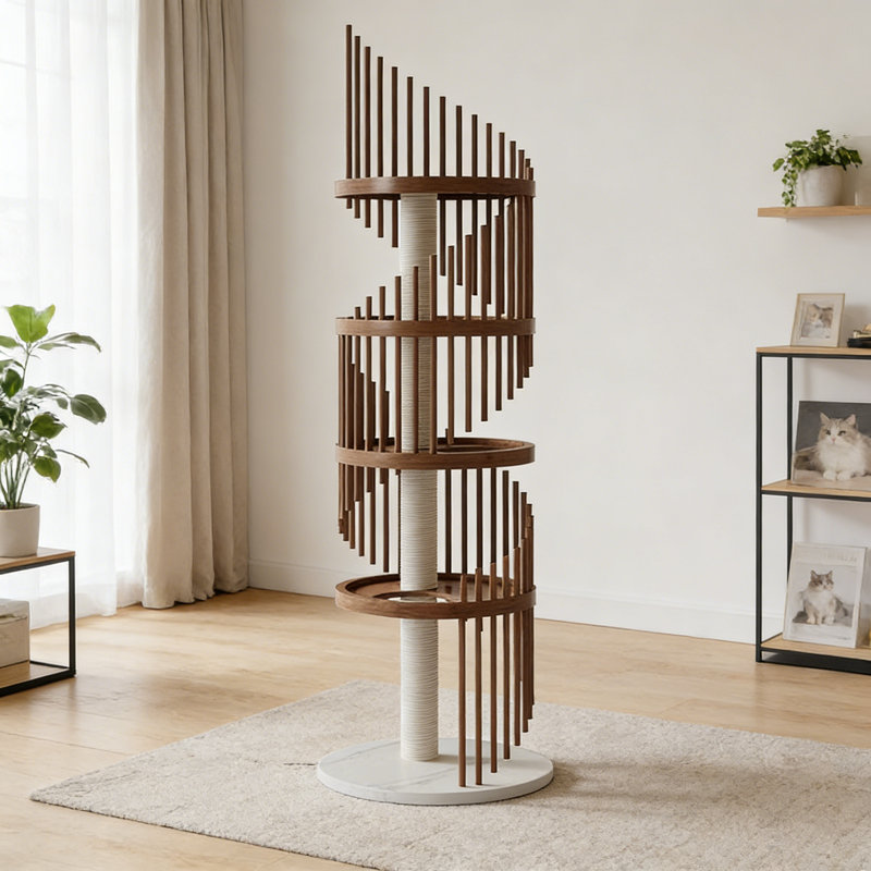 Structure simple et tendance pour chat, Brun noisette