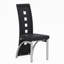 Ensemble de table de salle à manger rectangulaire en faux marbre de 63 po pour 4 à 6 personnes avec chaises en similicuir et base en forme de O-1319578603-1319578614