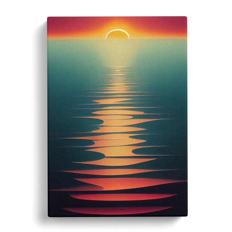 Crystal Sunset - Wrapped Canvas, 60cm H x 40cm W x 3cm D