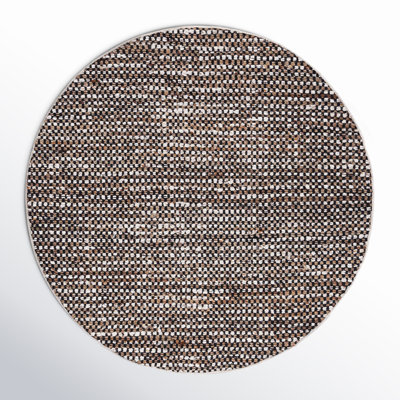 Gabino Geometric Handmade Flatweave Area Rug in Black/Ivory
