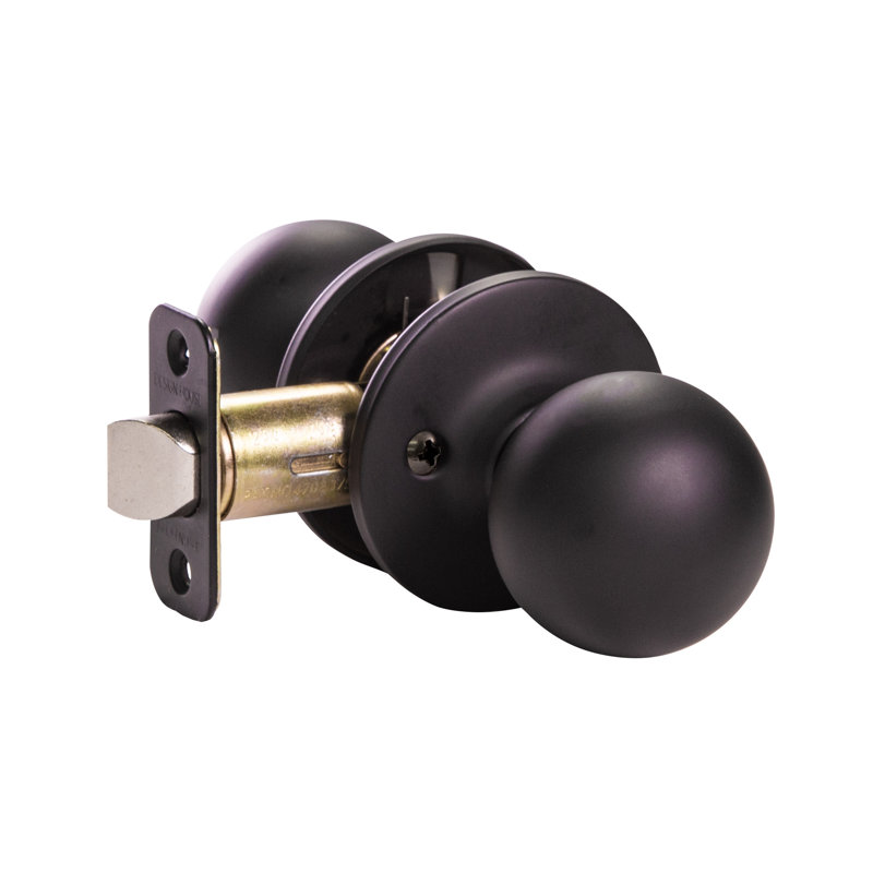Poignée de porte Ball Pasage, Noir mat