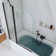 Jraty 39.3'' W x 55'' H Door Frameless Tub Door 