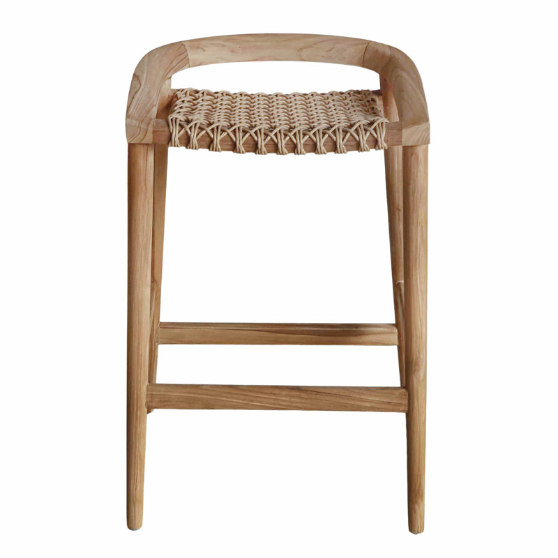 Azur Wooden Patio Counter Stool