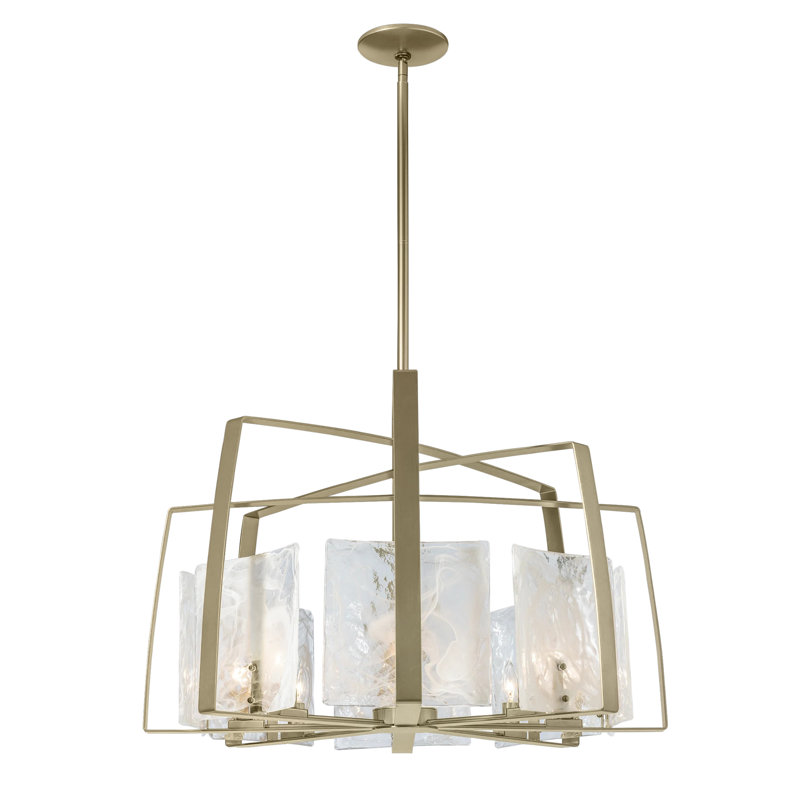 Arc 8 - Light Chandelier, Soft Gold