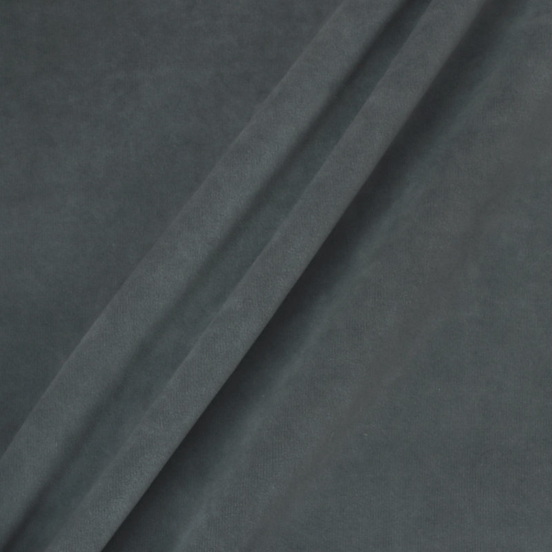 Dark Grey Velvet Decorative Throw Pillow Cover 20 x 20 Inches