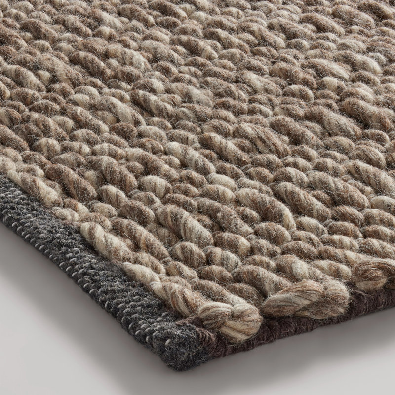 Uni Wool Area Rug in Mink, Rectangle 9' x 12'