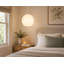 20cm H Glass Round Pendant Shade ( Screw On ) in Matt Opal White