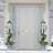 4' Set Of 2 Pre-Lit Artificial Lamp Posts With Decorative Pot