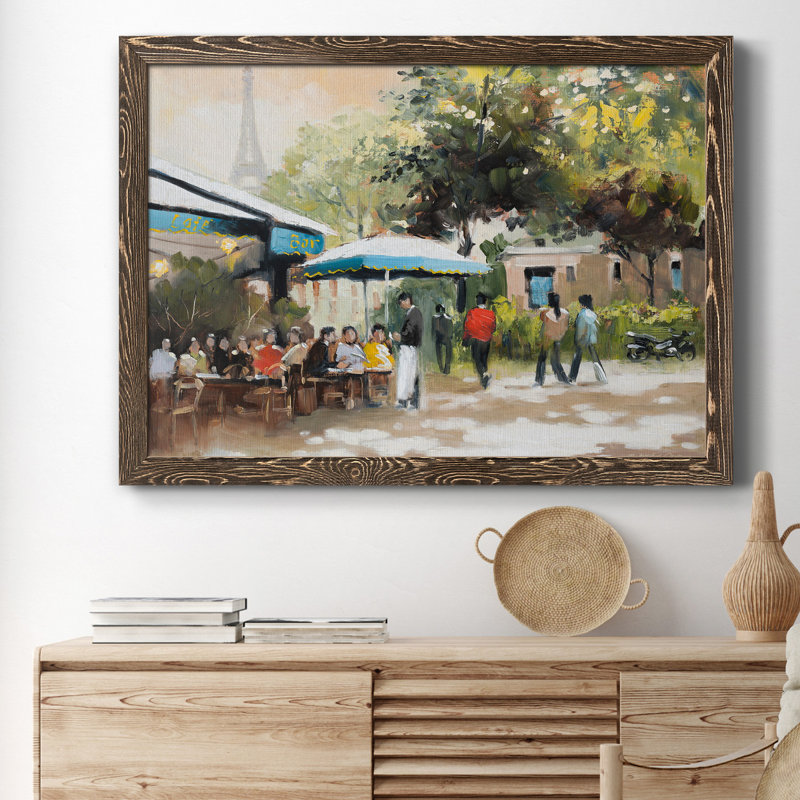 Paris I - Reproduction d'art sur toile, Noyer, H 37,5 po x l 27,5 po x P 1,5 po