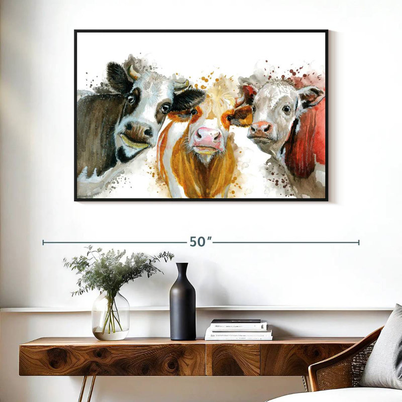 Livestock Cows Splash, 27" H x 40" W