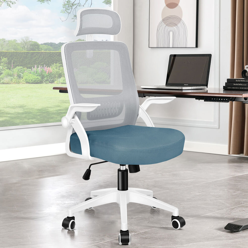 Mesh Office Chair Ergonomic Gas Lift Swivel Tilt Computer Gaming Pink