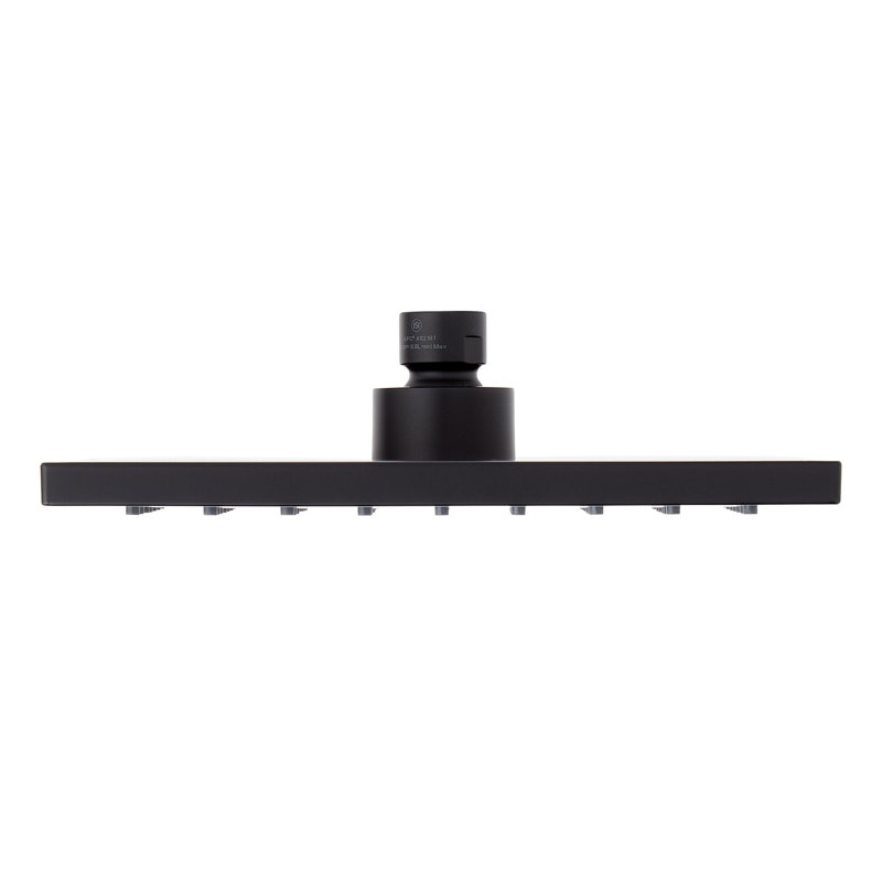 Rigi 1.8 GPM Single Function Rain Shower Head, Matte Black