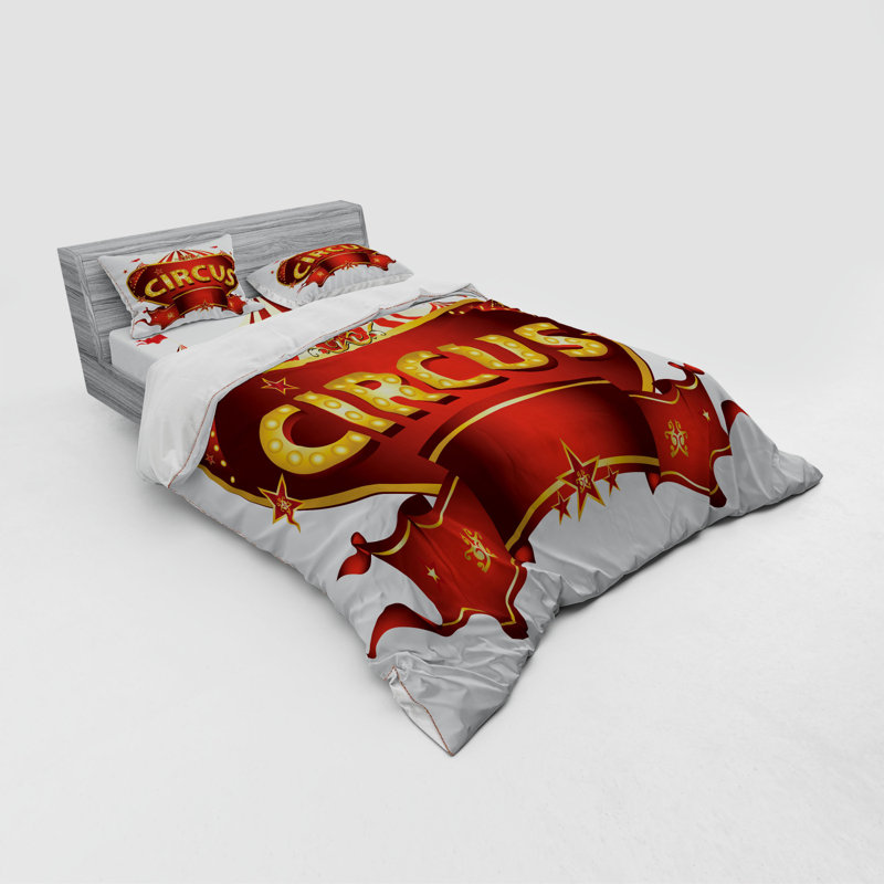 Circus Polyester Duvet Cover, Queen Duvet Cover + 3 Additional Pieces