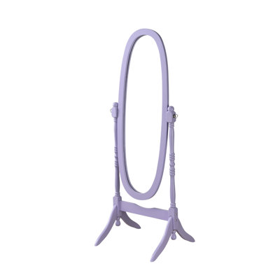 Traditional Queen Anna Style Wood Floor Cheval Mirror