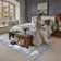 Elroy Modern Abstract Machine Washable Area Rug with Non-Slip Backing
