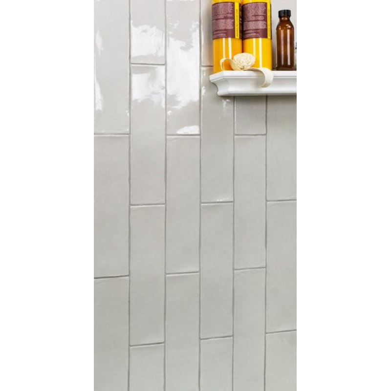 Lancaster 3x12 Polished Ceramic Subway Tile, Gray