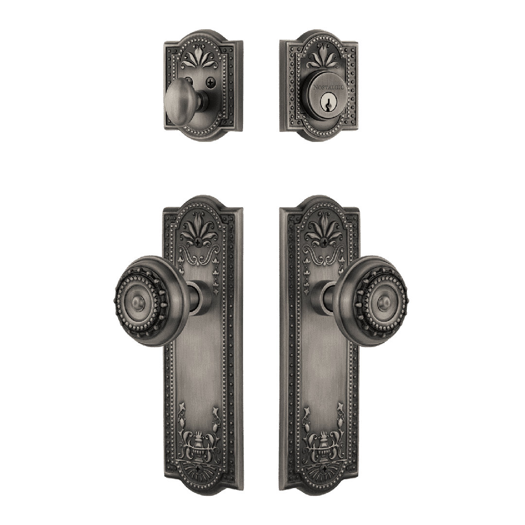 Nostalgic Warehouse Meadows Entry Set with Meadows Knob Nostalgic Warehouse 