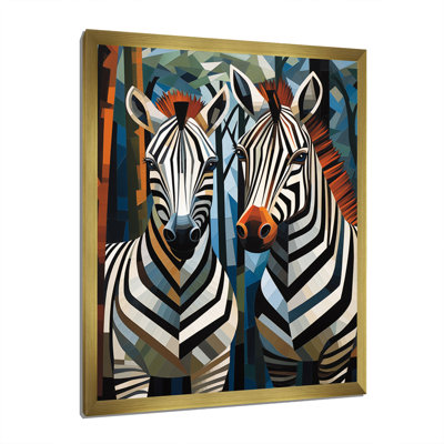 Motif zébré noir et blanc dynamique I