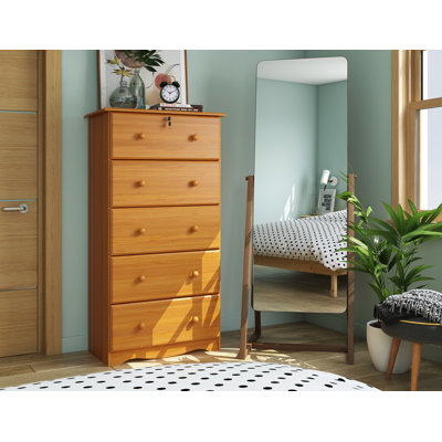 Commode 5 tiroirs avec serrure Gallashaw