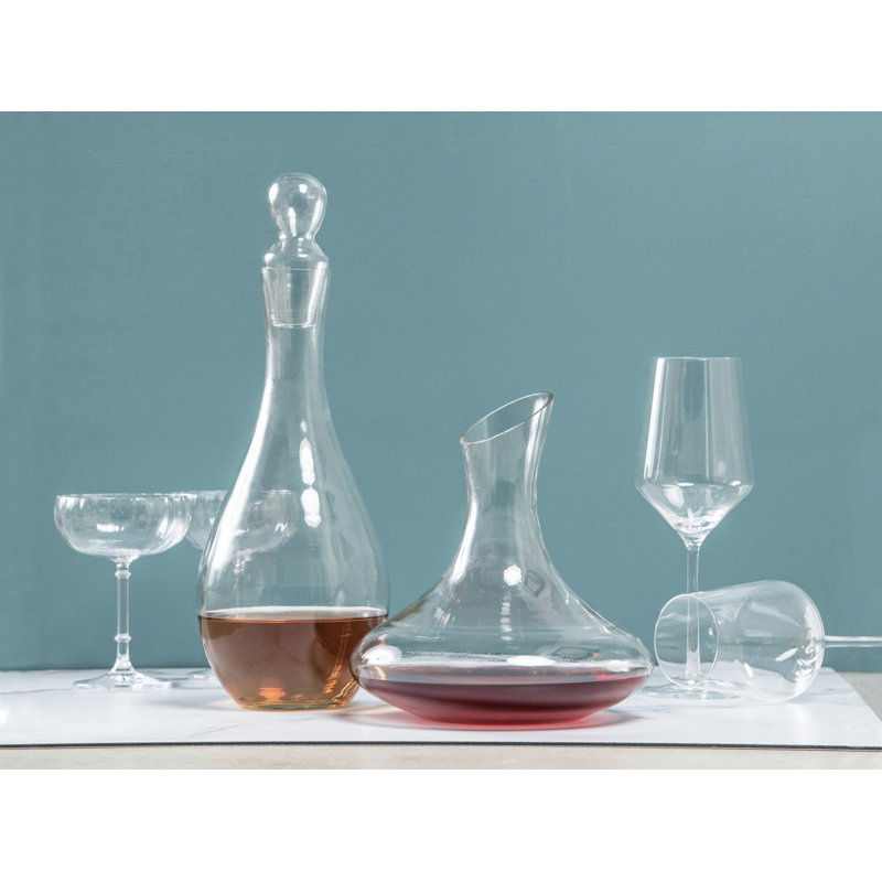 Carafe en verre blanche avec bouchon 14 po