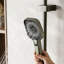 Système de douche thermostatique avec barre coulissante réglable, pomme de douche à pluie, pistolet à main et pistolet multifonction