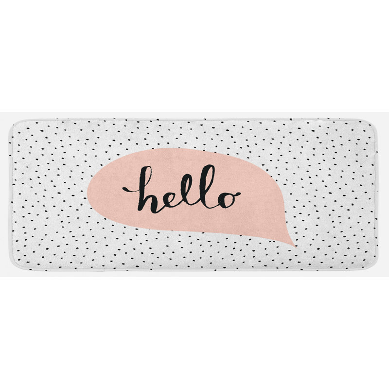 Cottage / Country Polka Dots Synthetic Kitchen Mat