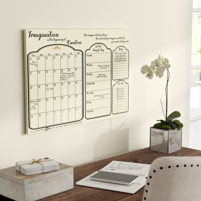 Tableau effaçable mural Imagine, H 20 po x l 30 po x P 0,75 po