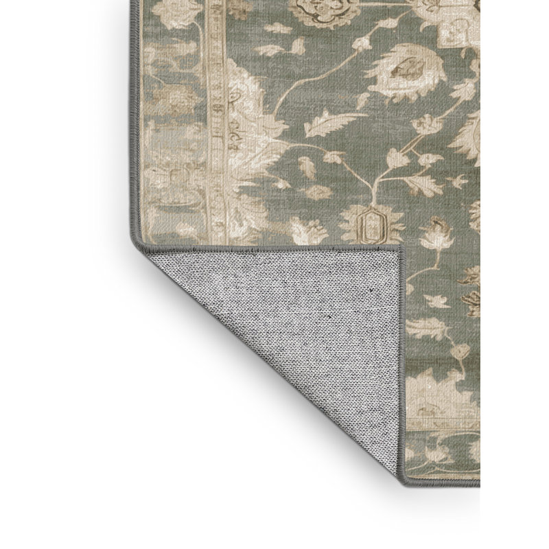 Tapis brun lavable à la machine, Rectangle 2 pi x 3 pi