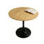 Table ronde, table de salle à manger moderne de 31,5 po, table de salle à manger, plateau en panneau de fibres à densité moyenne et base tulipe ronde en acier, table de cuisine, table basse de style Mid-Century pour le salon, table de salle à manger ovale