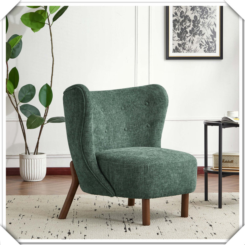 Fauteuil d'appoint rembourré Bella Home Cozy Seating, Vert