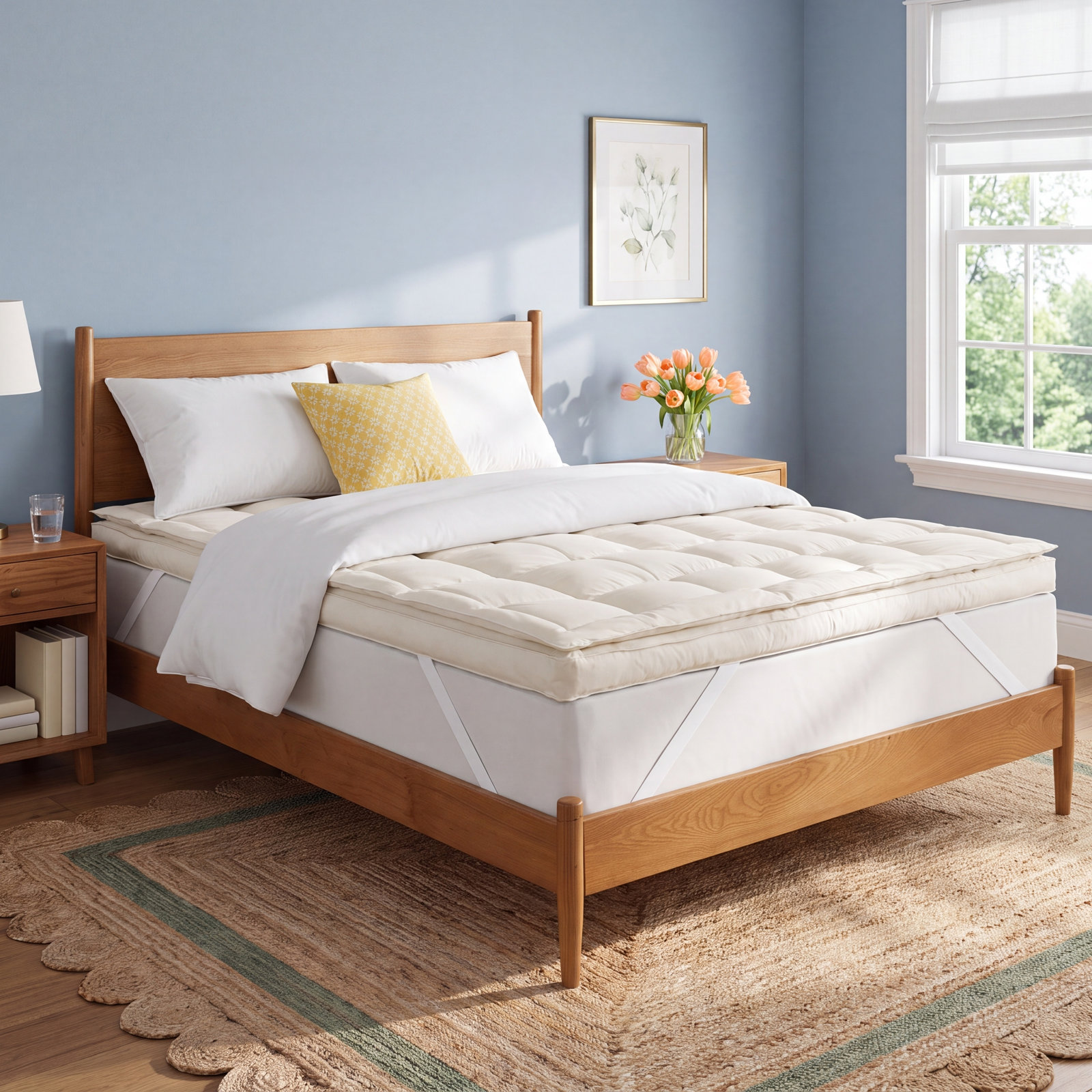 Feathers Mattress Topper, Twin