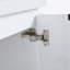 Meuble-lavabo à fermeture en douceur avec lavabo et petites tablettes de rangement
