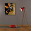  «Monicolore papillon doré 2» par Alonzo Saunders, art mural sur toile, 26 po x 30 po-85686235
