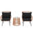 3 Piece Rattan Seating Group With Cushions-1035835992