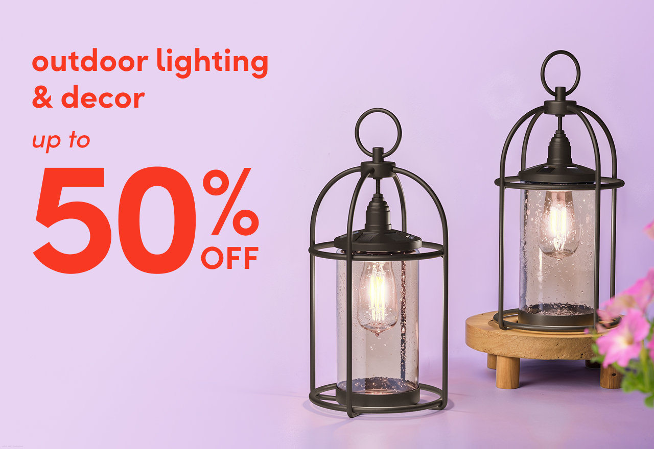 outdoor lighting & decor sale