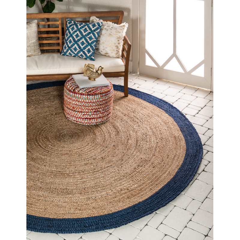 Vaghinag Hand Braided Indoor Rug, Round 8'