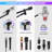 Microphone Stand Desk Adjustable: Boom Arm Mic Stand Desktop With 2 Mic Clips Reinforced Metal Base Table Mic Mount With 3/8" To 5/8" Screw Adapter For Singing Performance Wedding Stage Black