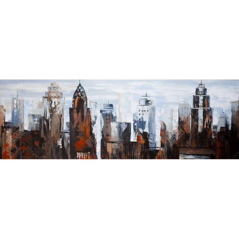 «Gray Day In The City» sur, H 20 po x l 60 po