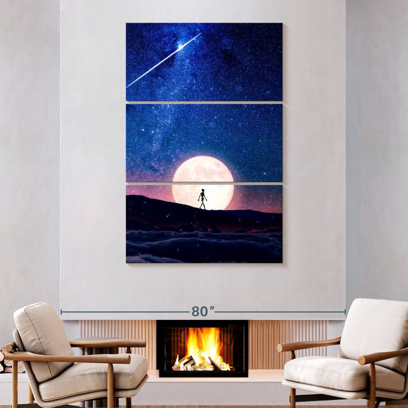 Kelan Space Walking Dead, 74" H x 48" W