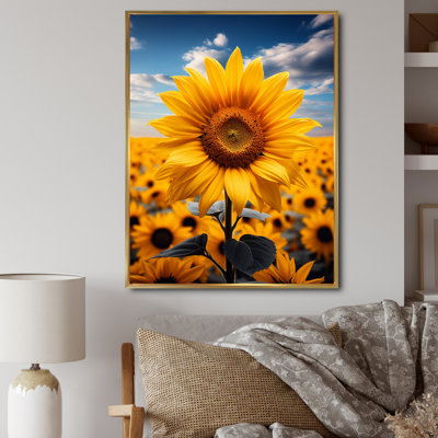 Tournesols jaunes dansant de Benjamin - impression