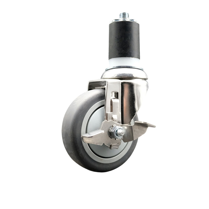 Frein à roulettes extensible en caoutchouc thermoplastique 316SS